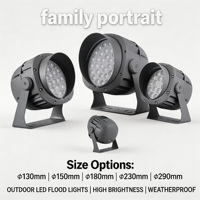 Projecteurs LED en aluminium AC220V IP66 haute luminosité, 12W-200W, angle de faisceau 30°, étanches pour extérieur et jardin, vente en gros