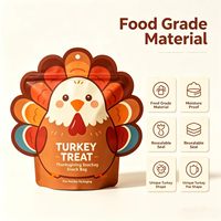Sachet d'emballage alimentaire personnalisé OEM découpé sur mesure en forme spéciale, en PE de qualité alimentaire, refermable, pour bonbons et friandises pour enfants