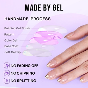 Fournisseur de faux ongles Btartbox, ongles artificiels, faux ongles, ongles personnalisés en gros, gels doux de luxe, ongles à presser - Product Image 4