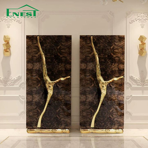 Mobile da Ingresso di Lusso <span class=keywords><strong>Moderno</strong></span> in Legno <span class=keywords><strong>Antico</strong></span> per Ville Credenza Dorata per Ingresso <span class=keywords><strong>Arredamento</strong></span> Casa - Product Image 2