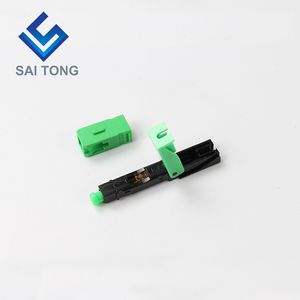 Đầu Nối Nhanh Cáp Quang FTTH Đầu Nối Nhanh <span class=keywords><strong>Sc</strong></span> <span class=keywords><strong>Apc</strong></span> Màu Xanh Lá Cây Cáp Quang Kết Nối Nhanh Kết Nối Trường Đơn Lẻ - Product Image 2