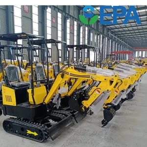 New 1 Ton Hydraulic Chinese Mini Excavator For Sale Small Digger Mini Excavator