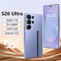 Teléfono Celular S26 Ultra Barato, Original, 16GB+1TB, Smartphone Android 15.0, 5G y GSM, Teléfono Móvil Inteligente para Juegos, Gran Venta