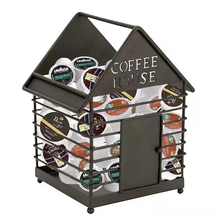 New Home kim loại dây cà phê k cup Capsule Pod Organizer chủ sắt Heavy Duty cà phê Mug lưu trữ giỏ