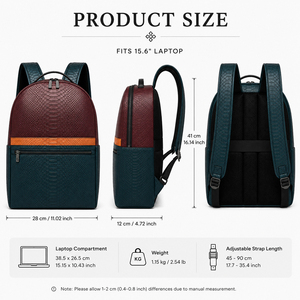 Wholesale Custom Men PU Leather <b>Backpack</b> Embossed Texture Laptop <b>Backpack</b> <b>Large</b> Capacity Business Travel Daypack Casual Outdoor - Product Image 4