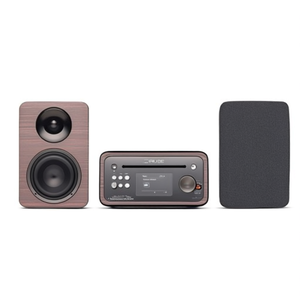 Compatto HI FI CLASSIC <b>Stereo</b> Mini Bluetooth Coffee brown e Walnut 2x 20w 254592 - Product Image 3
