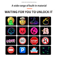 Écran LED de voiture Pixel Art Affichage 32X32 Application Contrôle par téléphone portable Affichage numérique programmable LED pour la lunette arrière de la voiture