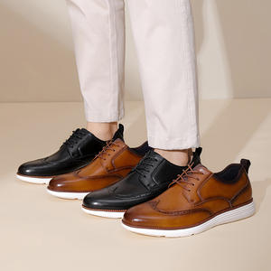 Zapatos Oxford de Cuero para Hombre, con Punta, Antideslizantes, con Soporte de Arco, Transpirables, para Verano, Superficie Brillante, los Más Vendidos - Product Image 6