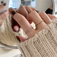 ODM Großhandel Minimalistischer CZ 18K Vergoldeter Messing Zirkon 1mm Dünner Eternity Kubischer Ring für Frauen