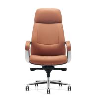 Chaises de bureau en cuir ergonomiques de luxe pour cadres, confortables, à dossier haut, pivotantes et rotatives