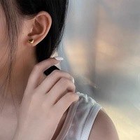 18k Plaqué Or En Gros Fantaisie Petites Boucles D'oreilles En Or Femme/dames Boucles D'oreilles Conceptions Photos Conceptions pour Les Filles De Fête