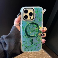 2025 nouveau Design pochette de téléphone portable magnétique sans fil charge clair Transparent coque de téléphone pour iPhone acrylique luxe couverture arrière