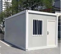 Conteneur de bureau modulaire personnalisable à double pente, respirant, au design moderne, polyvalent et démontable en kit plat