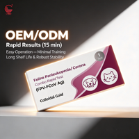 Cassette de test rapide économique 2-en-1 pour chats (FPV/FCoV) – Dépistage gastro-intestinal félin en une étape – Prix usine OEM – ISO13485 – Vente en gros