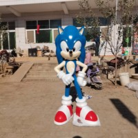 Statue de poupée Sonic de qualité supérieure, figurine d'action de dessin animé, hérisson bleu, personnage de film d'animation