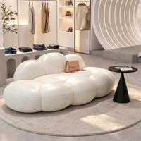 Ensemble de canapés en forme de nuage, design moderne et minimaliste, multifonctionnel pour les magasins de vêtements, les salons de beauté, les maisons d'hôtes, les appartements