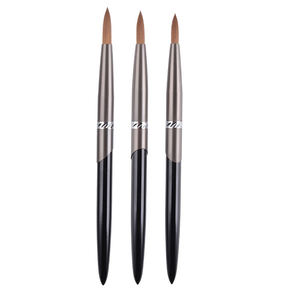 Pinceau à ongles en acrylique Kolinsky avec manche en métal, poils de style Kolinsky pur, pinceau pour poudre acrylique pour ongles professionnels - Product Image 6