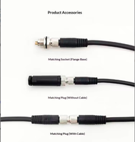 Connecteur d'Aviation DC M8 Ignifuge Étanche IP67 pour Capteur PUR Mâle-Femelle 3-8 Broches 8 Trous 100% Compatible OEM