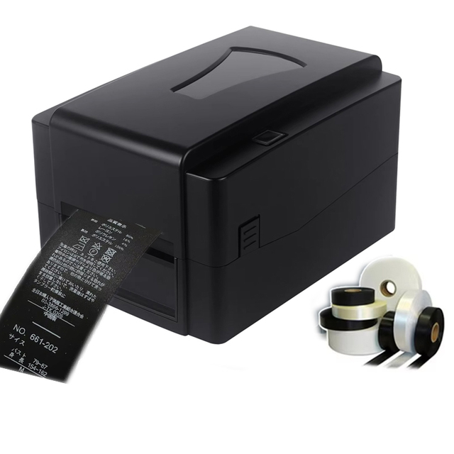 Industrial Fast Speed Transparent Label Roll Vinyl Sticker Print Waterproof Wash Label Printer Black Printer Label Washing