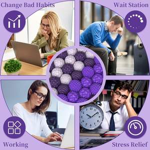 Pelotas Sensoriales Magnéticas de Silicona para Aliviar el Estrés, Texturizadas y Silenciosas, para TDAH, Tendencia 2025 - Product Image 3