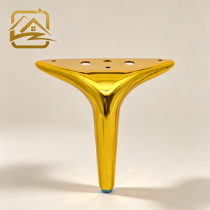 Patas de Sofá Doradas de Acero Inoxidable en Forma de L para Mesita de Noche, Precio de Fábrica - Product Image 1