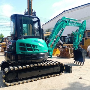 Mini-excavatrice Kobelco SK55 d'occasion Shanghai 1.5ton-8ton Poids opérationnel Vanne hydraulique Kawasaki de marque Noyau inclus - Product Image 3