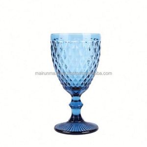 Copa de Vino de Cristal Transparente Personalizada al por Mayor, Color Rosa y Azul, Estilo Americano Clásico, Doble Pared, 320ml/350ml - Product Image 2