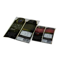 Étiquettes autocollantes personnalisées en vinyle imperméable, écologiques, durables, résistantes à l'huile, pour l'emballage de boissons, de whisky, d'extraits végétaux