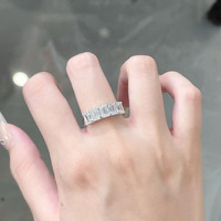 Anello di Fidanzamento in Diamanti di Laboratorio Pt950, Design Unico e Raffinato, Fusione Artistica di Moda, Anelli di Moda per Donne
