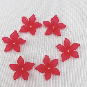 Bauhinia <b>Flower</b> Petal 24mm Plastic Resin Beads For DIY Crafts Jewelry Making Summer 2022 Yiwu Origin - Product Image 1
