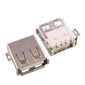 USB female seat AF SMD connector Full SMD 1.0 mount hole 4PIN Flanged edge USB connector