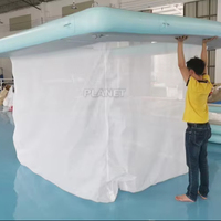 Piscine gonflable océanique durable et étanche en PVC, piscine flottante gonflable pour la mer, pour les fêtes d'été