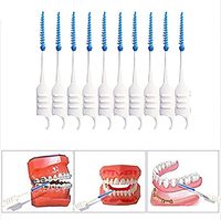 Brosse à dents portable réutilisable à faible MOQ avec picots en caoutchouc pour le nettoyage des dents, brosse interdentaire en caoutchouc pour usage domestique