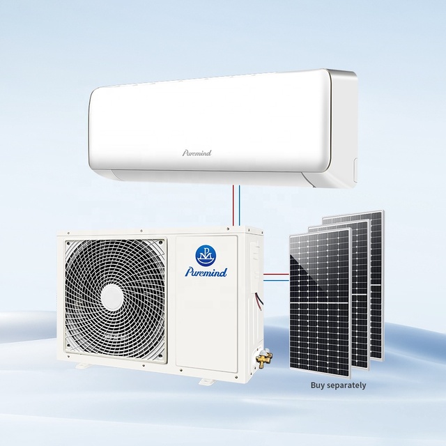 Tuya APP Smart Solar & Battery Hybrid AC DC Inverter Air Conditioner 12000Btu 1.5hp Split Units Cooling Only for Hotel Use