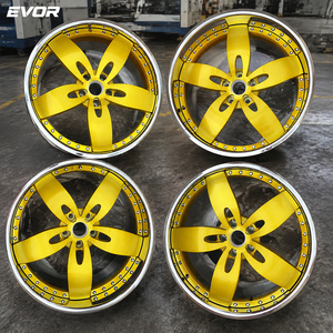 EVOR Jantlar Alüminyum Alaşımlı 26 İnç Dövme Rucci Krom Krom Jant 5x114.3 Jantlar - Product Image 2