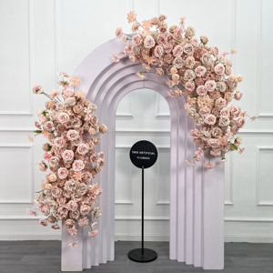 Colgante Siilk flor artificial pared Fondo toque real telón de fondo para decoraciones de eventos de boda - Product Image 1