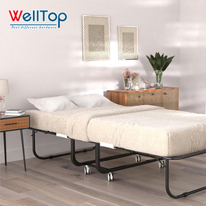 Giường gấp di động WELLTOP bán buôn phụ kiện nội thất, giường khách có nệm cho người lớn, phòng ngủ, văn phòng - Product Image 6