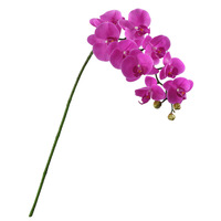 AYOYO Mehrfarbige Anpassbare Künstliche Blumen 9-köpfige Filmähnliche Phalaenopsis Heimdekoration Hochzeitsblumen