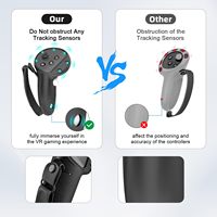 Avec couvercle d'ouverture de batterie et sangle d'articulation Housse de protection en silicone pour contrôleur Meta Quest 3S/3 VR Accessoires