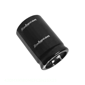 Condensador de Aluminio Original de 180 uF, 20%, 420V, Tipo SNAP TH 420MXK180MEFCSN25X25, de Montaje a Través de Orificio - Product Image 1