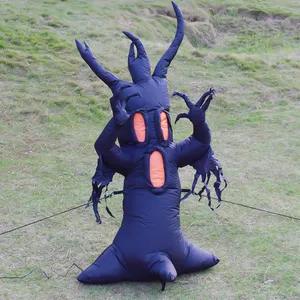 5 Ft Tall Halloween Inflatable Scary Tree With Ghosts Black Inflatables Dead Tree Monster Decoration