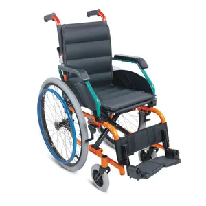 Sedia a rotelle pediatrica pieghevole Super leggera per bambini per bambini portatori di handicap - Product Image 1