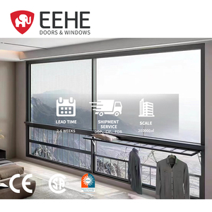 Ventana Corredera Horizontal Francesa EEHE con Certificación CE, Aislamiento Térmico, Resistente al Viento y a los Mosquitos, de Aleación de Aluminio, Panorámica, para Villa - Product Image 2