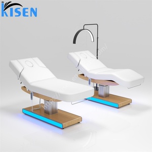 Kisen Big Discount Salon Beauty Pink <b>Lash</b> Chair Tech <b>Bed</b> Black Gold Treatment Massage <b>Table</b> Electric Facial <b>Bed</b> 3 Motors - Product Image 4