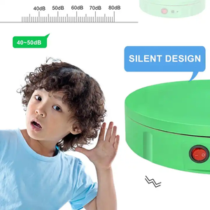 360 Вращающийся дисплей Стенд зеленый экран для фотографии перезаряжаемый поворотный стол с регулируемой скоростью 30 см с пультом дистанционного управления - Product Image 5