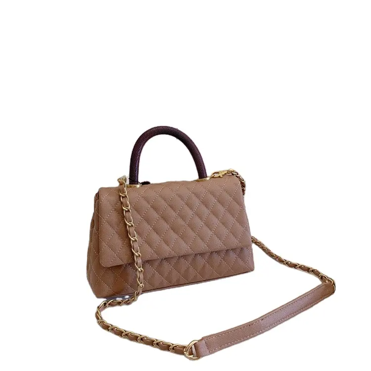2021 сумки женские мягкие кожаные дизайнерские дамские сумочки с подарочной коробкой ручка Кокосовая Женская Ручная сумка