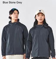 Chaqueta Ligera para Exteriores, Unisex, con Capucha, Bloques de Color, Resistente al Viento y Transpirable, para Senderismo y Running, Primavera/Otoño