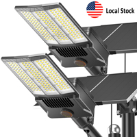 Lampadaire Solaire Distinguished avec Longue Autonomie, Étanche IP65, Lampe LED pour Jardin, Porte d'Entrée, Portillon, Lot de 2