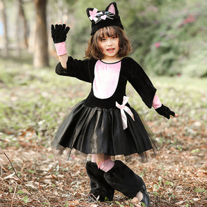 2025 nuovi stili di carnevale vestito da festa animale per bambini bambini ragazze <span class=keywords><strong>costume</strong></span> da <span class=keywords><strong>gatto</strong></span> - Product Image 2