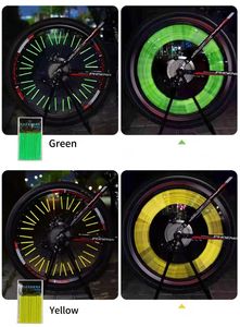 75mm colores plata rayas reflectantes bicicleta radios cubierta montaje Clip tubo carretera ciclismo bicicleta rueda radios Reflector - Product Image 6